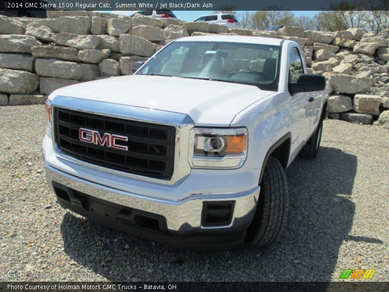 Summit White / Jet Black/Dark Ash 2014 GMC Sierra 1500 Regular Cab