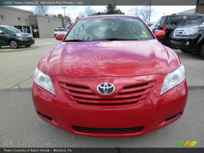 Barcelona Red Metallic / Ash 2008 Toyota Camry LE