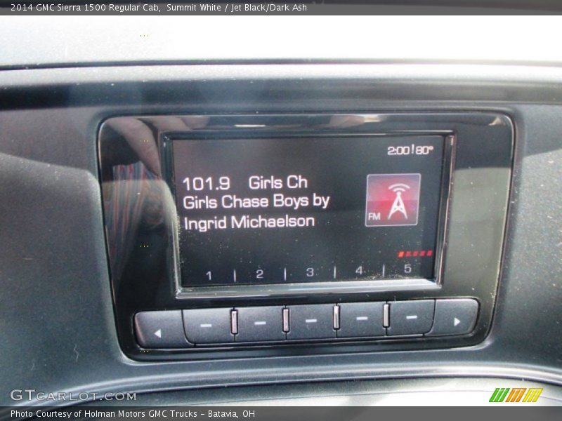 Summit White / Jet Black/Dark Ash 2014 GMC Sierra 1500 Regular Cab