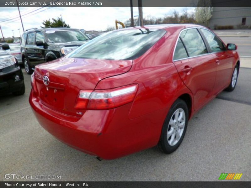 Barcelona Red Metallic / Ash 2008 Toyota Camry LE
