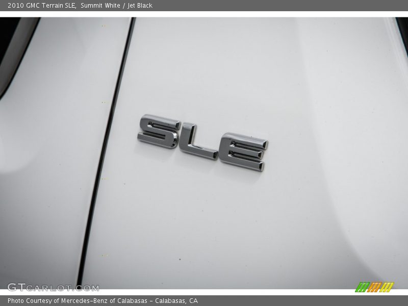 Summit White / Jet Black 2010 GMC Terrain SLE