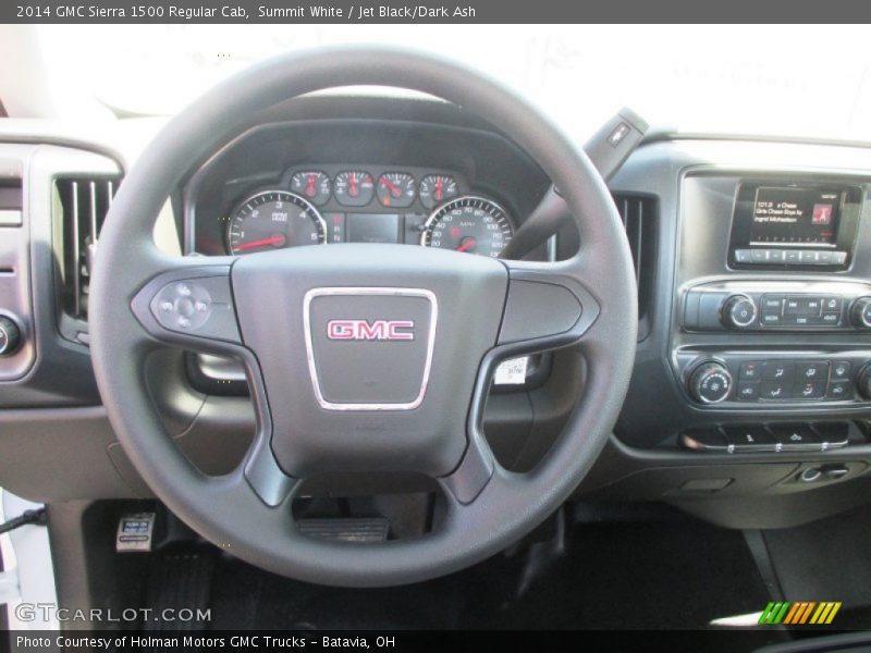 Summit White / Jet Black/Dark Ash 2014 GMC Sierra 1500 Regular Cab