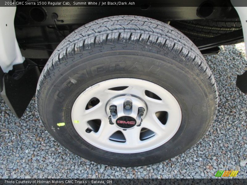 Summit White / Jet Black/Dark Ash 2014 GMC Sierra 1500 Regular Cab
