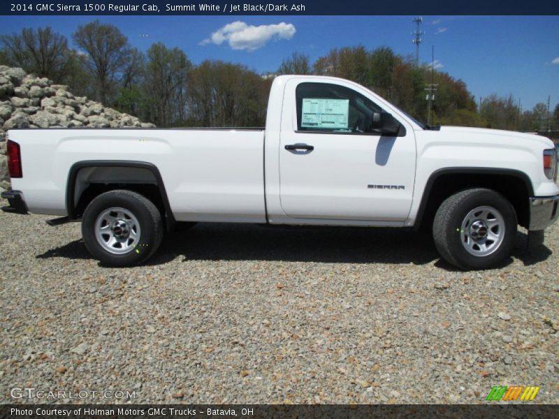 Summit White / Jet Black/Dark Ash 2014 GMC Sierra 1500 Regular Cab