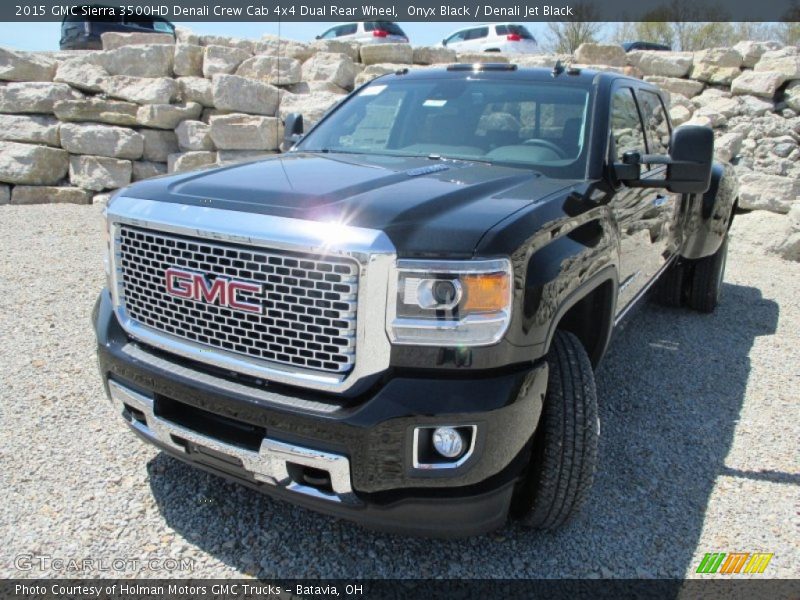 Onyx Black / Denali Jet Black 2015 GMC Sierra 3500HD Denali Crew Cab 4x4 Dual Rear Wheel