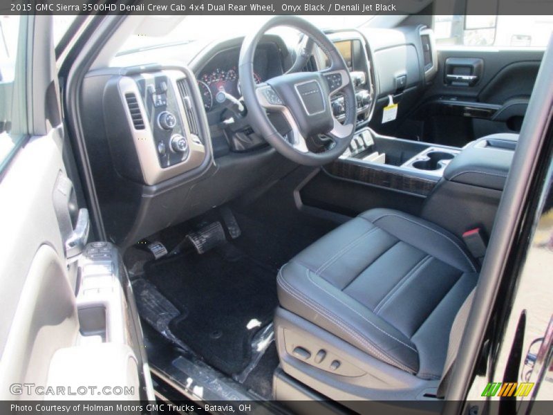 Denali Jet Black Interior - 2015 Sierra 3500HD Denali Crew Cab 4x4 Dual Rear Wheel 