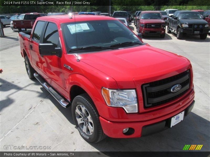Race Red / Steel Grey 2014 Ford F150 STX SuperCrew