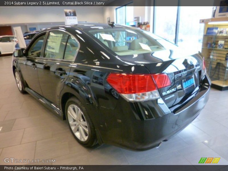 Crystal Black Silica / Ivory 2014 Subaru Legacy 2.5i Limited