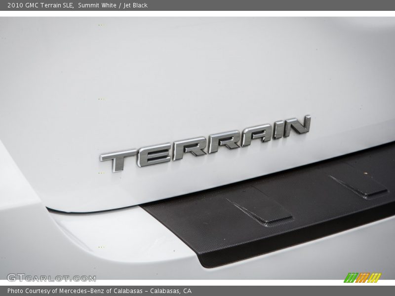 Summit White / Jet Black 2010 GMC Terrain SLE