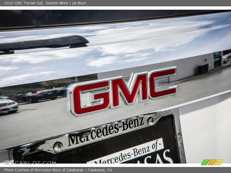 Summit White / Jet Black 2010 GMC Terrain SLE