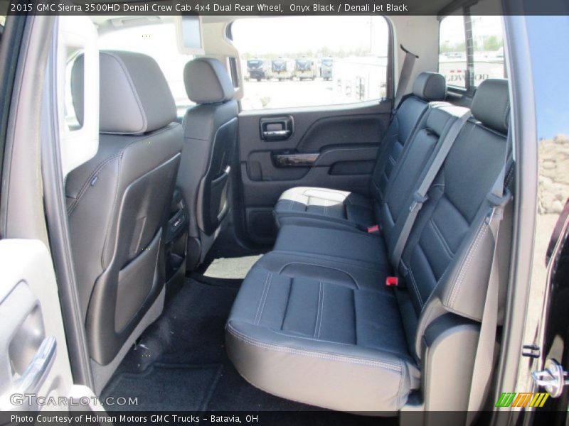 Rear Seat of 2015 Sierra 3500HD Denali Crew Cab 4x4 Dual Rear Wheel