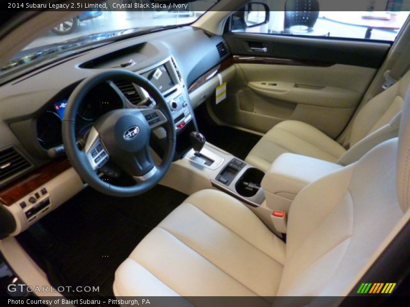 Crystal Black Silica / Ivory 2014 Subaru Legacy 2.5i Limited