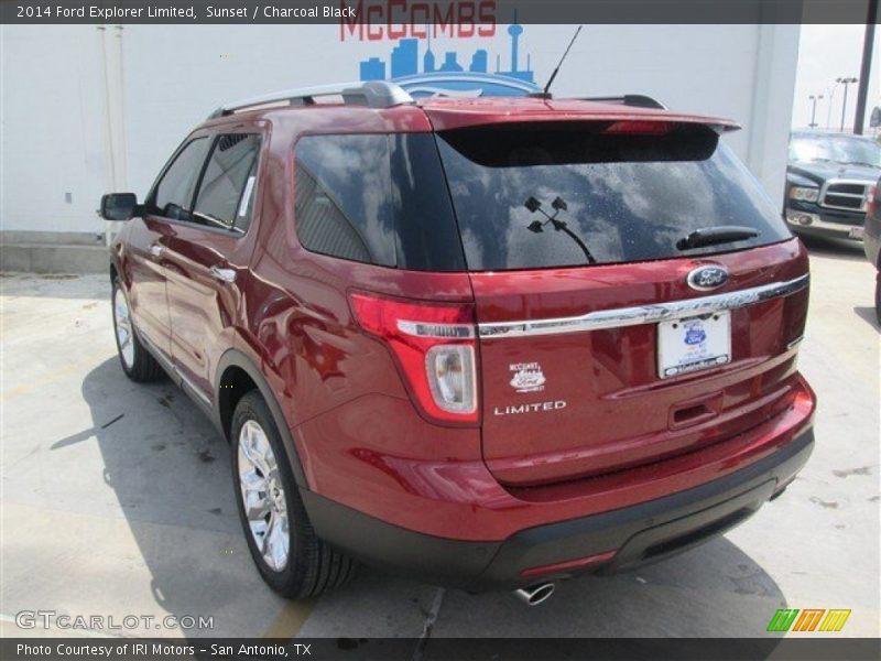 Sunset / Charcoal Black 2014 Ford Explorer Limited