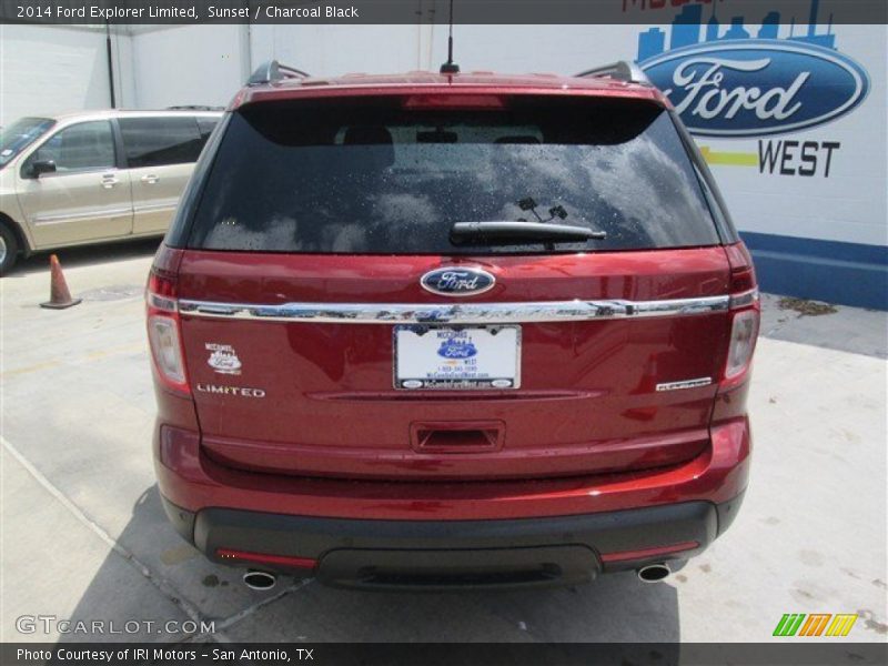 Sunset / Charcoal Black 2014 Ford Explorer Limited