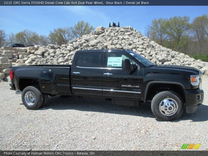  2015 Sierra 3500HD Denali Crew Cab 4x4 Dual Rear Wheel Onyx Black