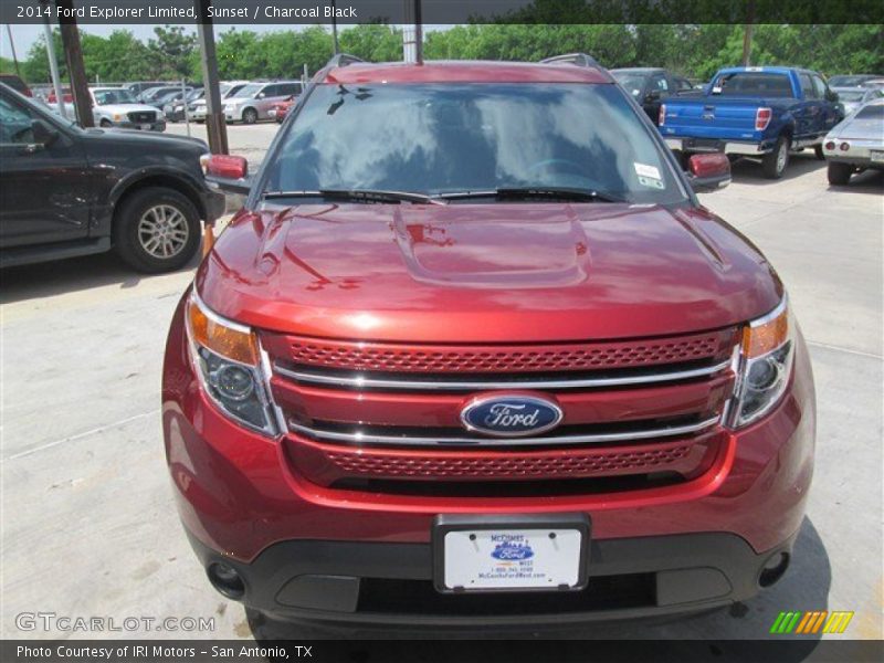 Sunset / Charcoal Black 2014 Ford Explorer Limited