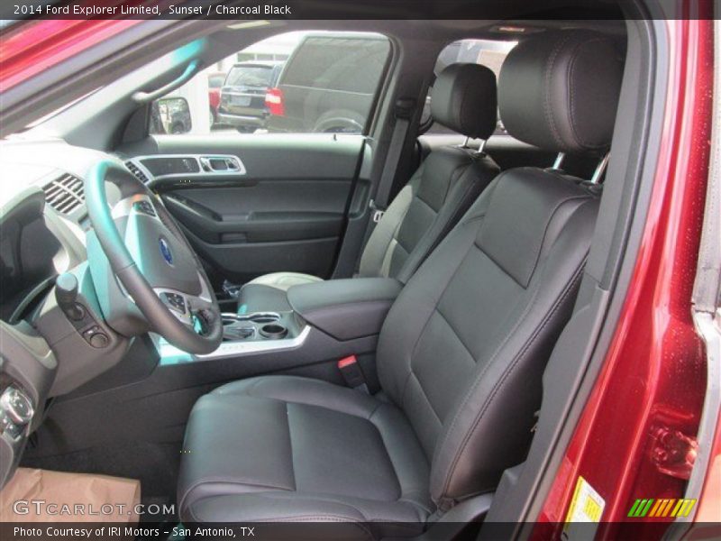 Sunset / Charcoal Black 2014 Ford Explorer Limited
