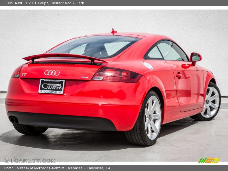 Brilliant Red / Black 2009 Audi TT 2.0T Coupe