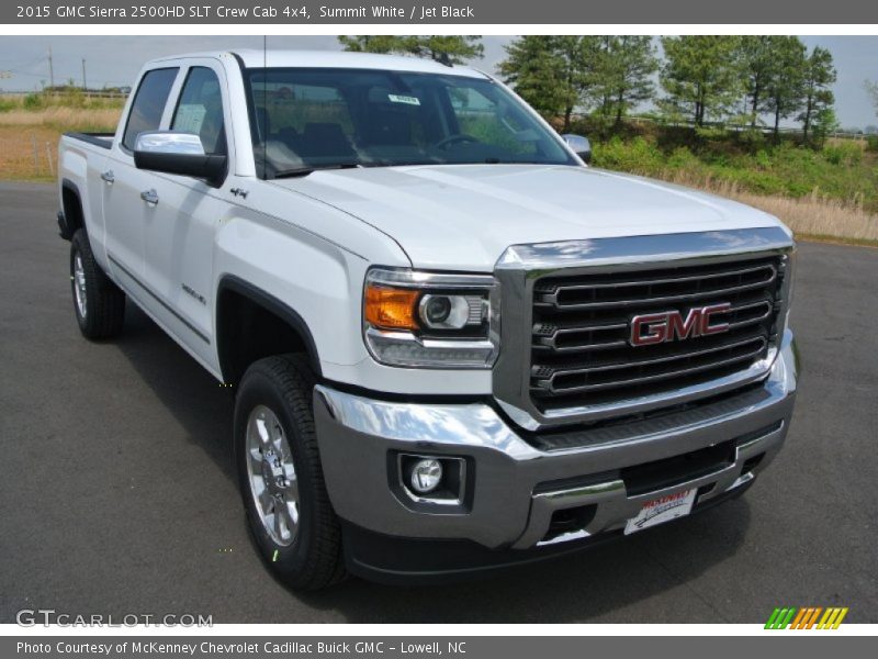 Summit White / Jet Black 2015 GMC Sierra 2500HD SLT Crew Cab 4x4
