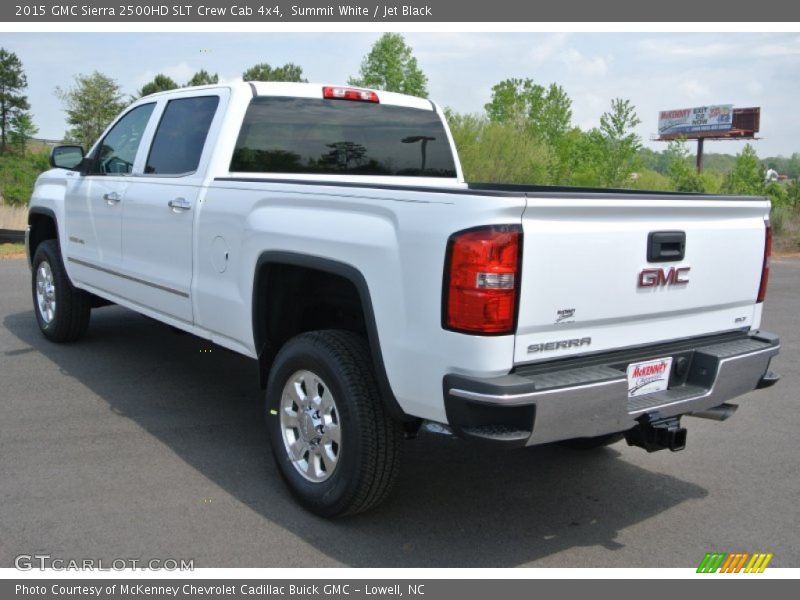 Summit White / Jet Black 2015 GMC Sierra 2500HD SLT Crew Cab 4x4