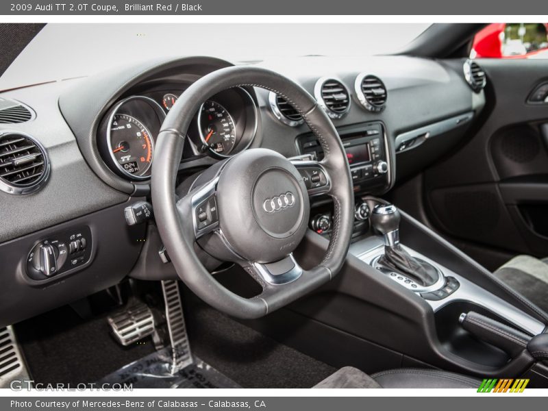 Brilliant Red / Black 2009 Audi TT 2.0T Coupe