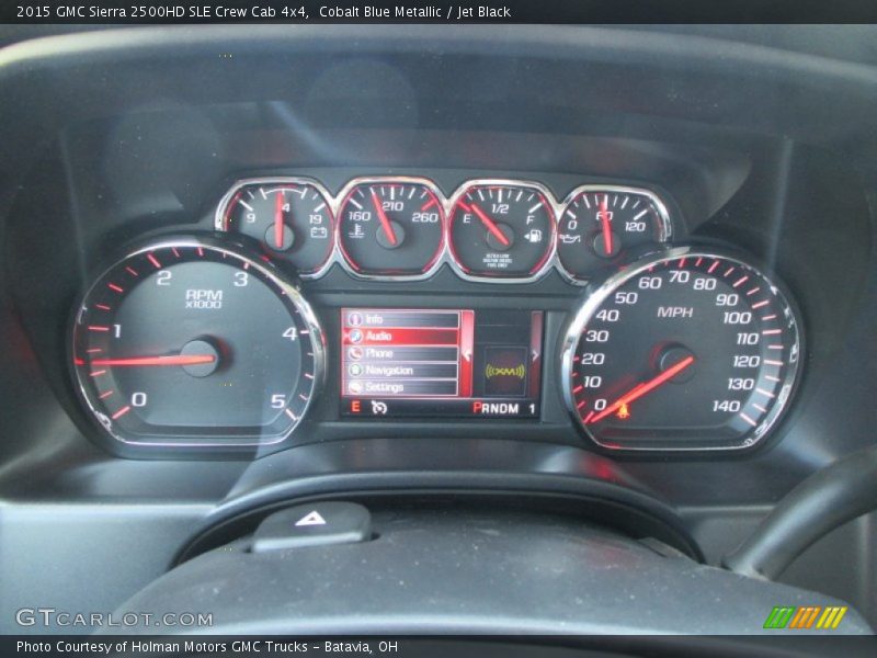 Cobalt Blue Metallic / Jet Black 2015 GMC Sierra 2500HD SLE Crew Cab 4x4