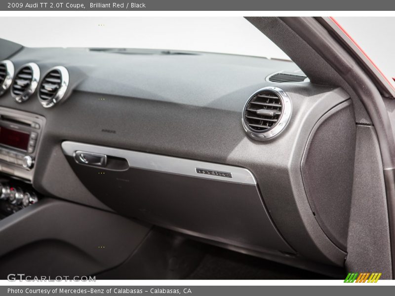 Brilliant Red / Black 2009 Audi TT 2.0T Coupe