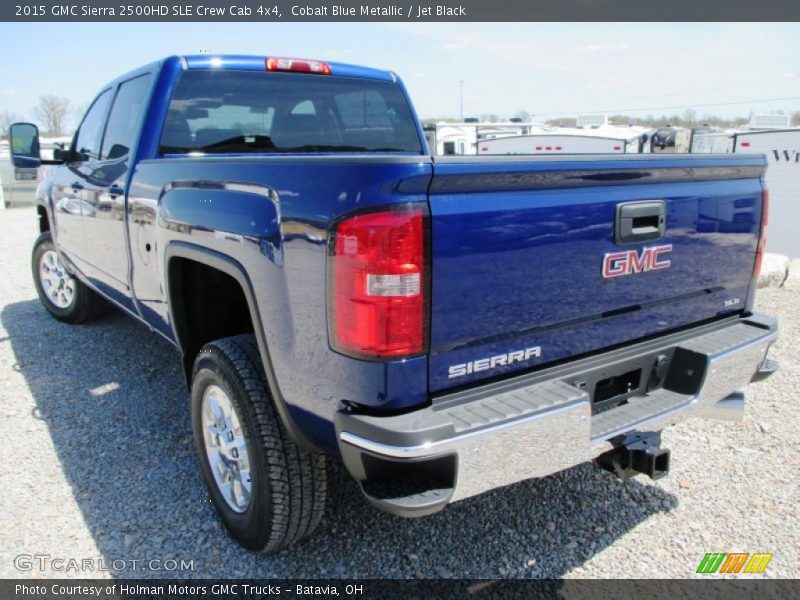 Cobalt Blue Metallic / Jet Black 2015 GMC Sierra 2500HD SLE Crew Cab 4x4