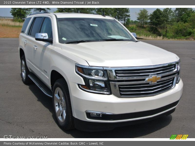 White Diamond Tricoat / Jet Black 2015 Chevrolet Tahoe LTZ 4WD