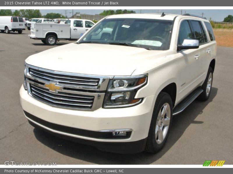 White Diamond Tricoat / Jet Black 2015 Chevrolet Tahoe LTZ 4WD