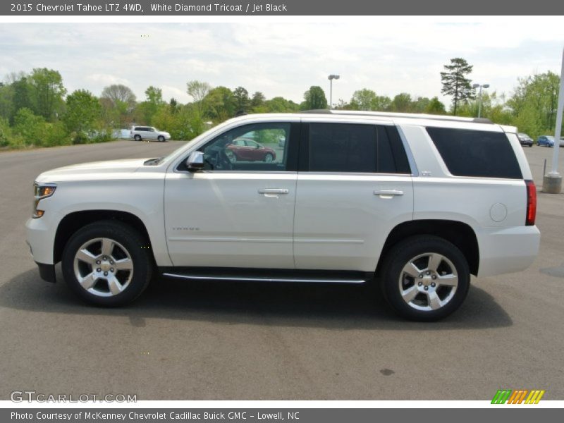 White Diamond Tricoat / Jet Black 2015 Chevrolet Tahoe LTZ 4WD
