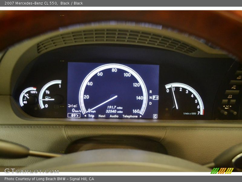 Black / Black 2007 Mercedes-Benz CL 550