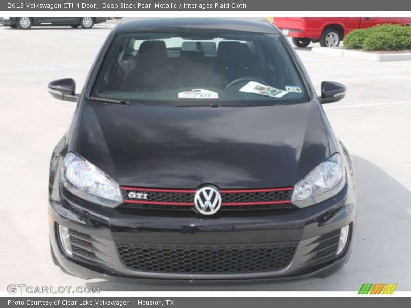 Deep Black Pearl Metallic / Interlagos Plaid Cloth 2013 Volkswagen GTI 4 Door
