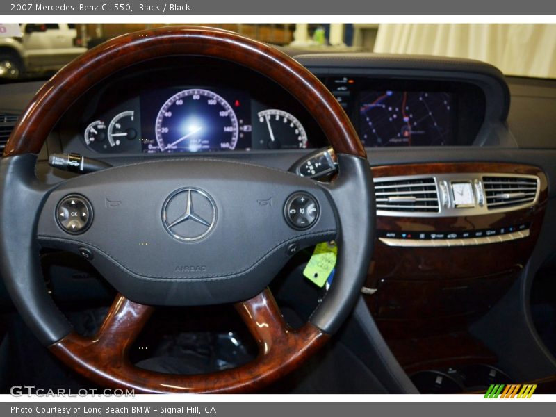 Black / Black 2007 Mercedes-Benz CL 550