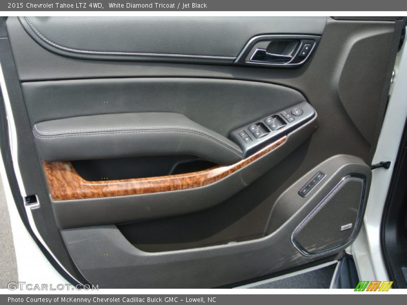 White Diamond Tricoat / Jet Black 2015 Chevrolet Tahoe LTZ 4WD