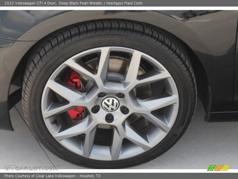 Deep Black Pearl Metallic / Interlagos Plaid Cloth 2013 Volkswagen GTI 4 Door