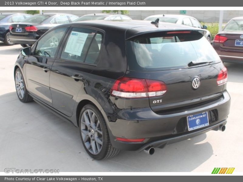 Deep Black Pearl Metallic / Interlagos Plaid Cloth 2013 Volkswagen GTI 4 Door