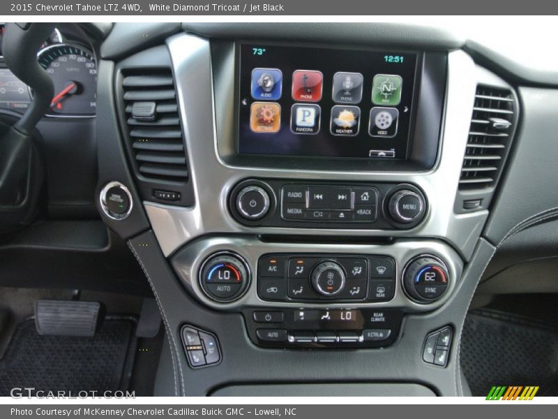 White Diamond Tricoat / Jet Black 2015 Chevrolet Tahoe LTZ 4WD