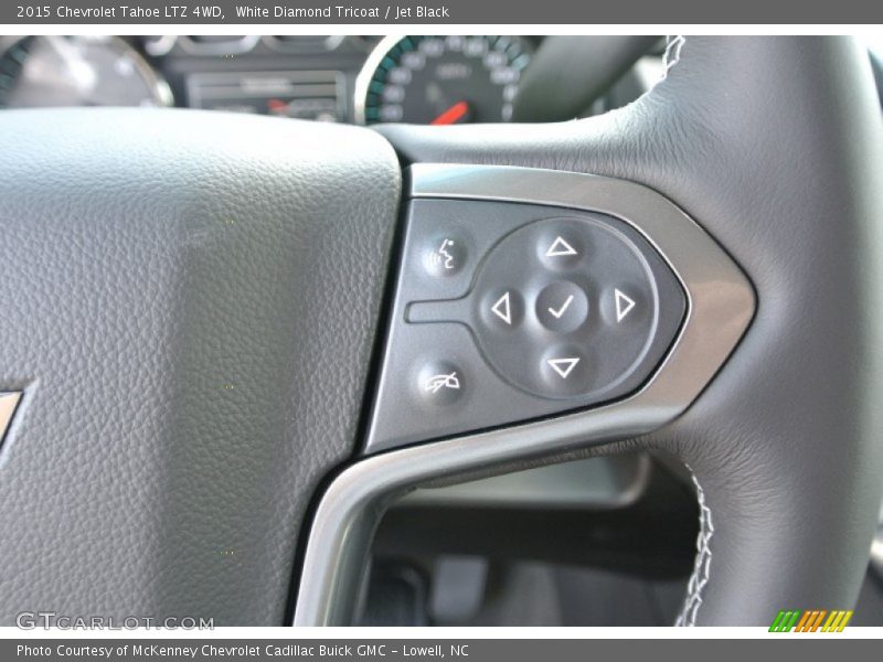 White Diamond Tricoat / Jet Black 2015 Chevrolet Tahoe LTZ 4WD