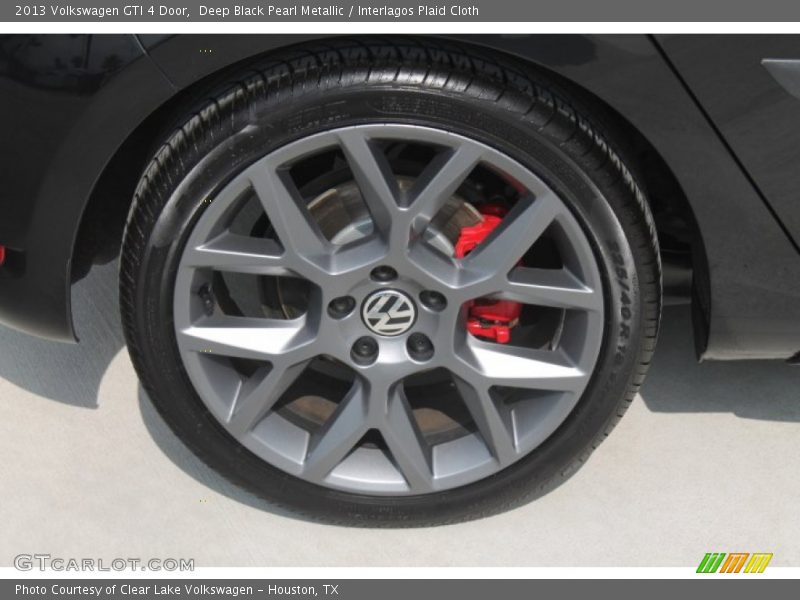 Deep Black Pearl Metallic / Interlagos Plaid Cloth 2013 Volkswagen GTI 4 Door
