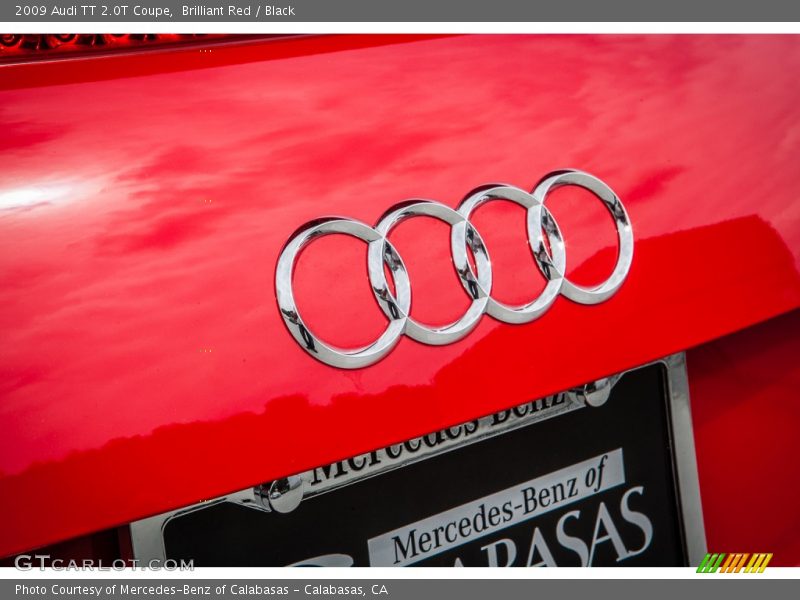 Brilliant Red / Black 2009 Audi TT 2.0T Coupe