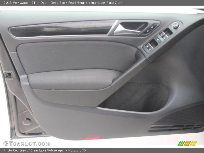 Deep Black Pearl Metallic / Interlagos Plaid Cloth 2013 Volkswagen GTI 4 Door