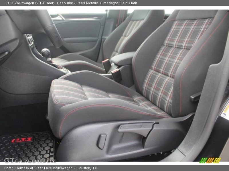 Deep Black Pearl Metallic / Interlagos Plaid Cloth 2013 Volkswagen GTI 4 Door