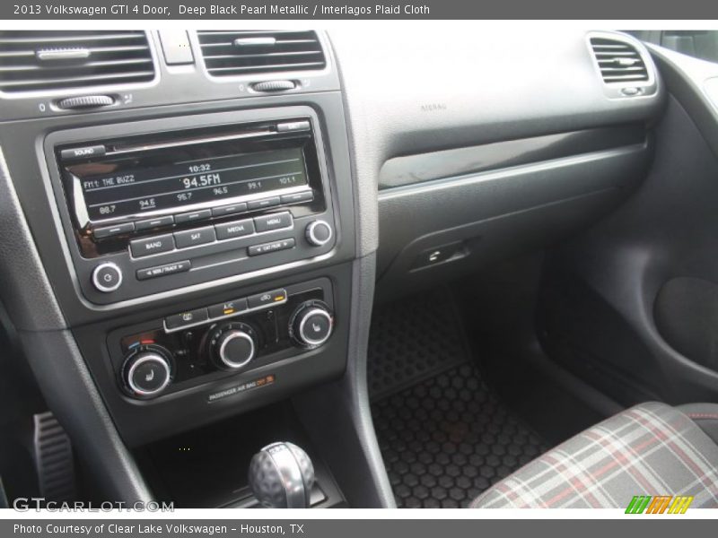 Deep Black Pearl Metallic / Interlagos Plaid Cloth 2013 Volkswagen GTI 4 Door