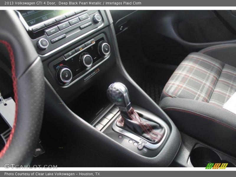 Deep Black Pearl Metallic / Interlagos Plaid Cloth 2013 Volkswagen GTI 4 Door