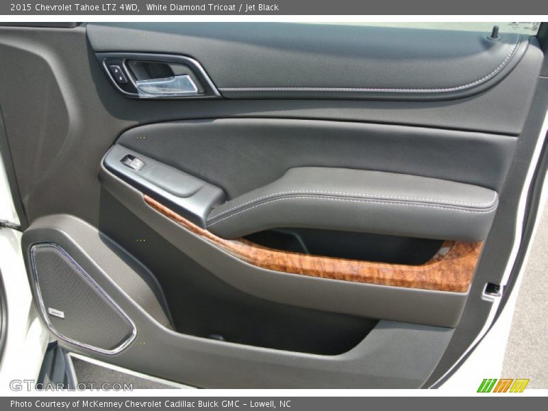 White Diamond Tricoat / Jet Black 2015 Chevrolet Tahoe LTZ 4WD