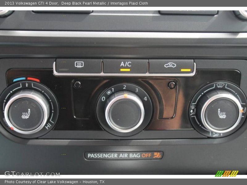 Deep Black Pearl Metallic / Interlagos Plaid Cloth 2013 Volkswagen GTI 4 Door