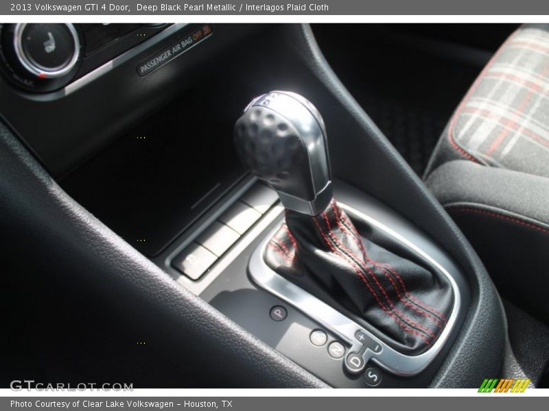 Deep Black Pearl Metallic / Interlagos Plaid Cloth 2013 Volkswagen GTI 4 Door