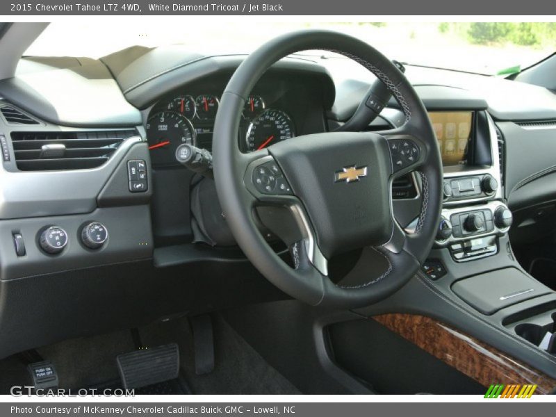 White Diamond Tricoat / Jet Black 2015 Chevrolet Tahoe LTZ 4WD