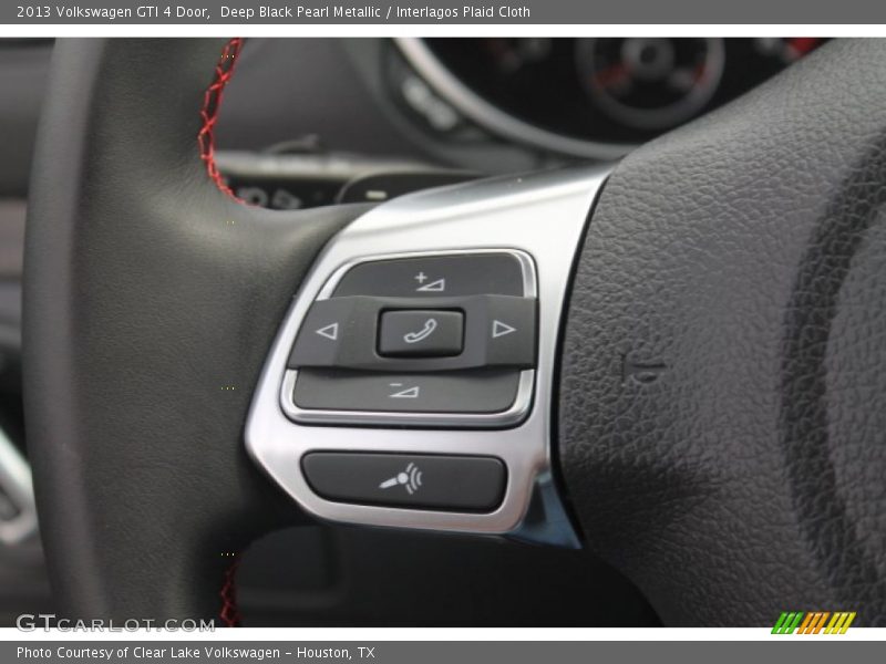 Deep Black Pearl Metallic / Interlagos Plaid Cloth 2013 Volkswagen GTI 4 Door